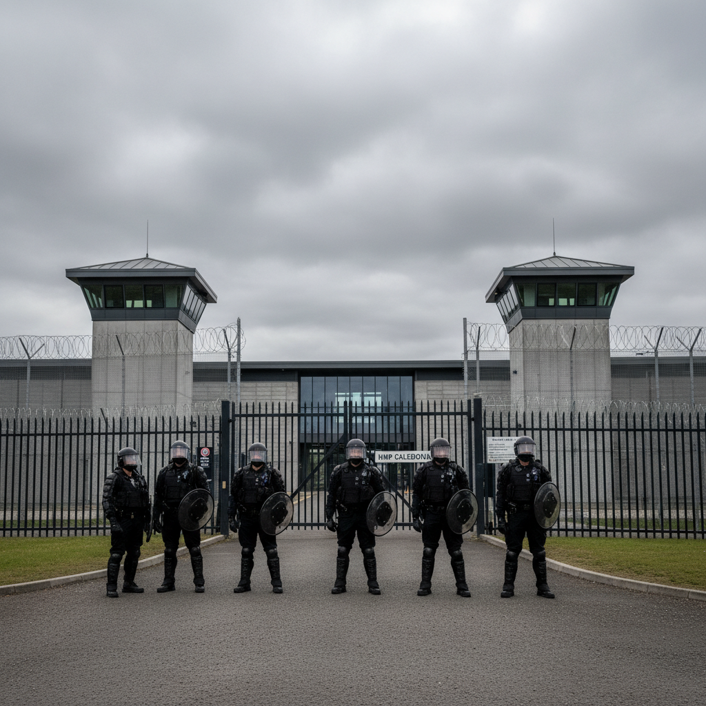 Ministry of Justice deploys riot shields to Scottish prisons amid violence surge