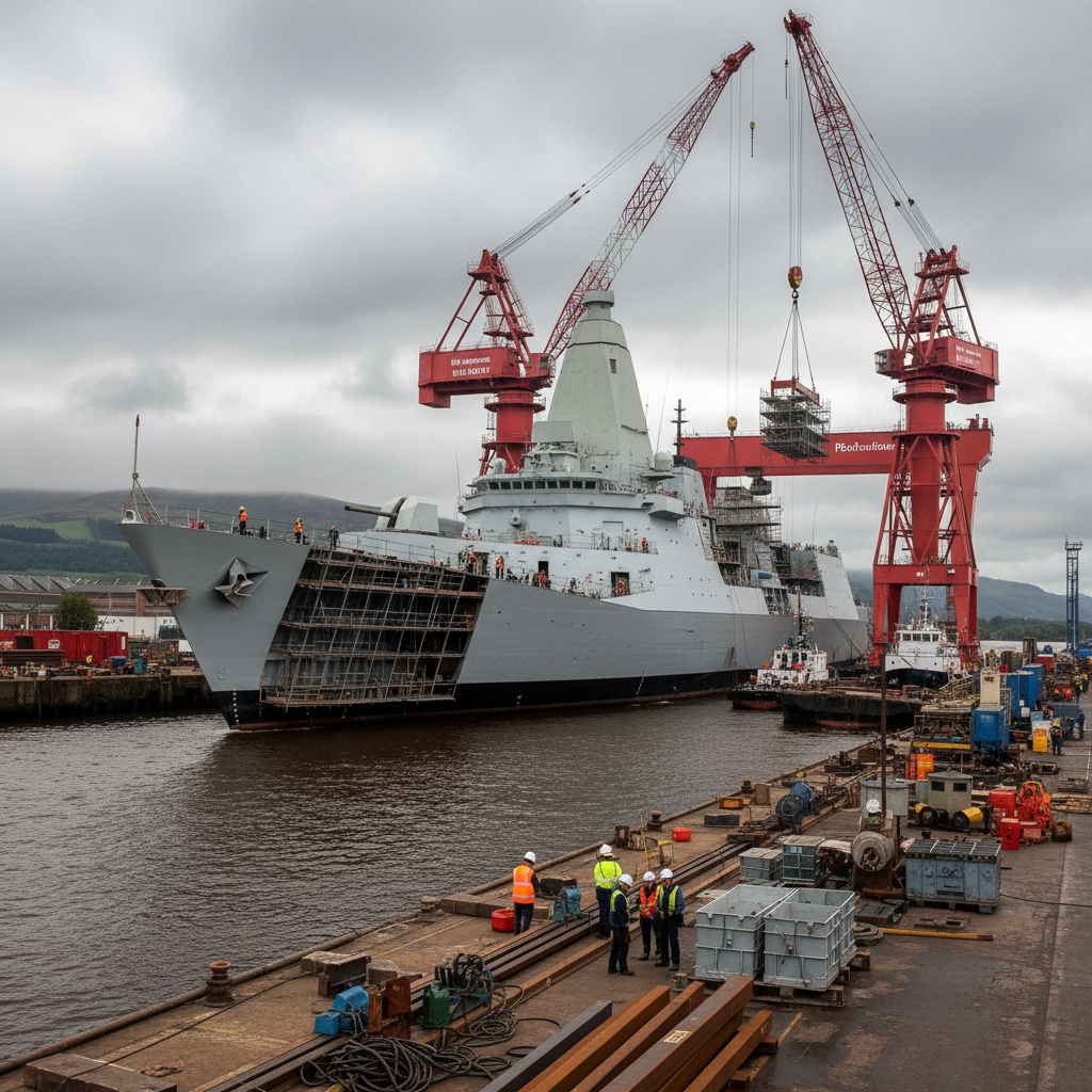 BAE Systems workers vote on strike action as Clyde shipyard dispute threatens Royal Navy frigate delays