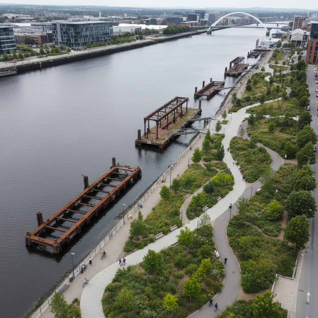 Riverside Park opens in Govan, restoring community access to the Clyde after four decades