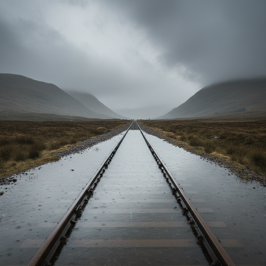 Heavy rain and landslides cut transport links across northern Scotland
