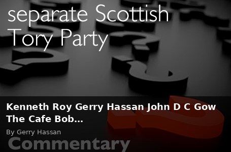 Kenneth Roy Gerry Hassan John D C Gow The Cafe Bob… - Scottish Review article by Gerry Hassan