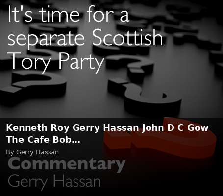 Kenneth Roy Gerry Hassan John D C Gow The Cafe Bob… - Scottish Review article by Gerry Hassan
