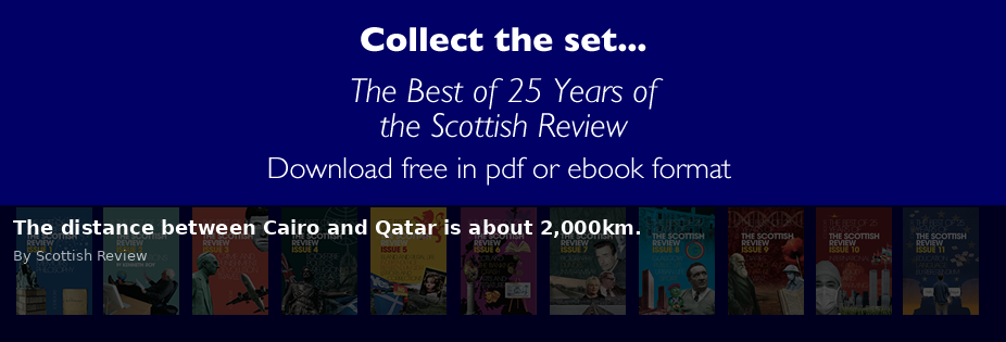 The distance between Cairo and Qatar is about 2,000km. - Scottish Review article by Scottish Review