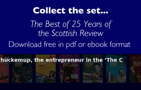 Bill Paterson as McChuckemup, the entrepreneur in the ‘The C - Scottish Review article by Scottish Review