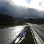 The A9 road through the Scottish Highlands