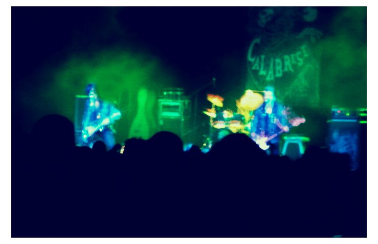 Punk rock concert stage