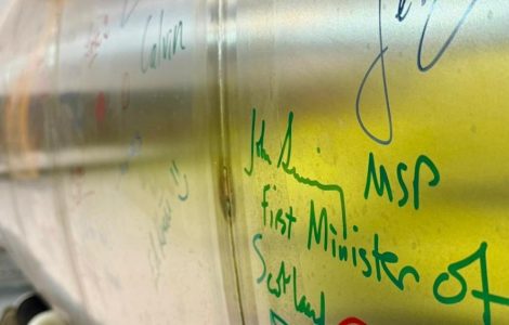 Swinney Signs Rocket at SaxaVord Spaceport as Shetland Prepares for Launch