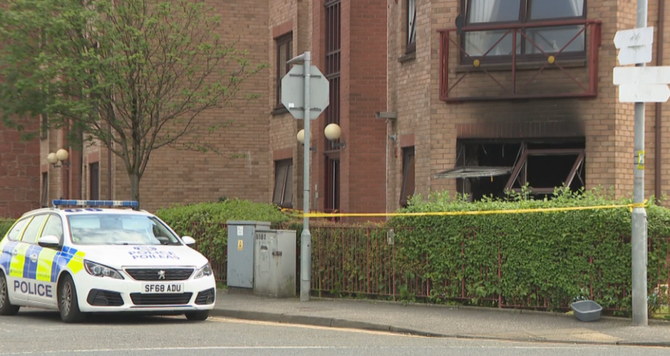 Man Hospitalised After Deliberate Dumbarton Flat Fire