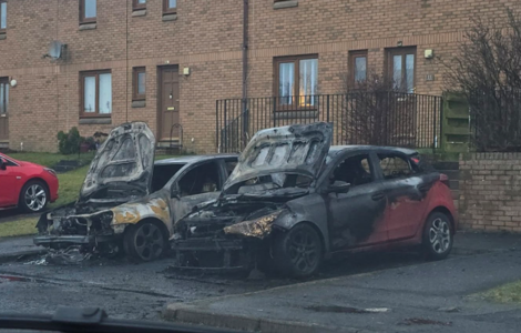 Two Cars Deliberately Torched on Mulberry Way in East Kilbride